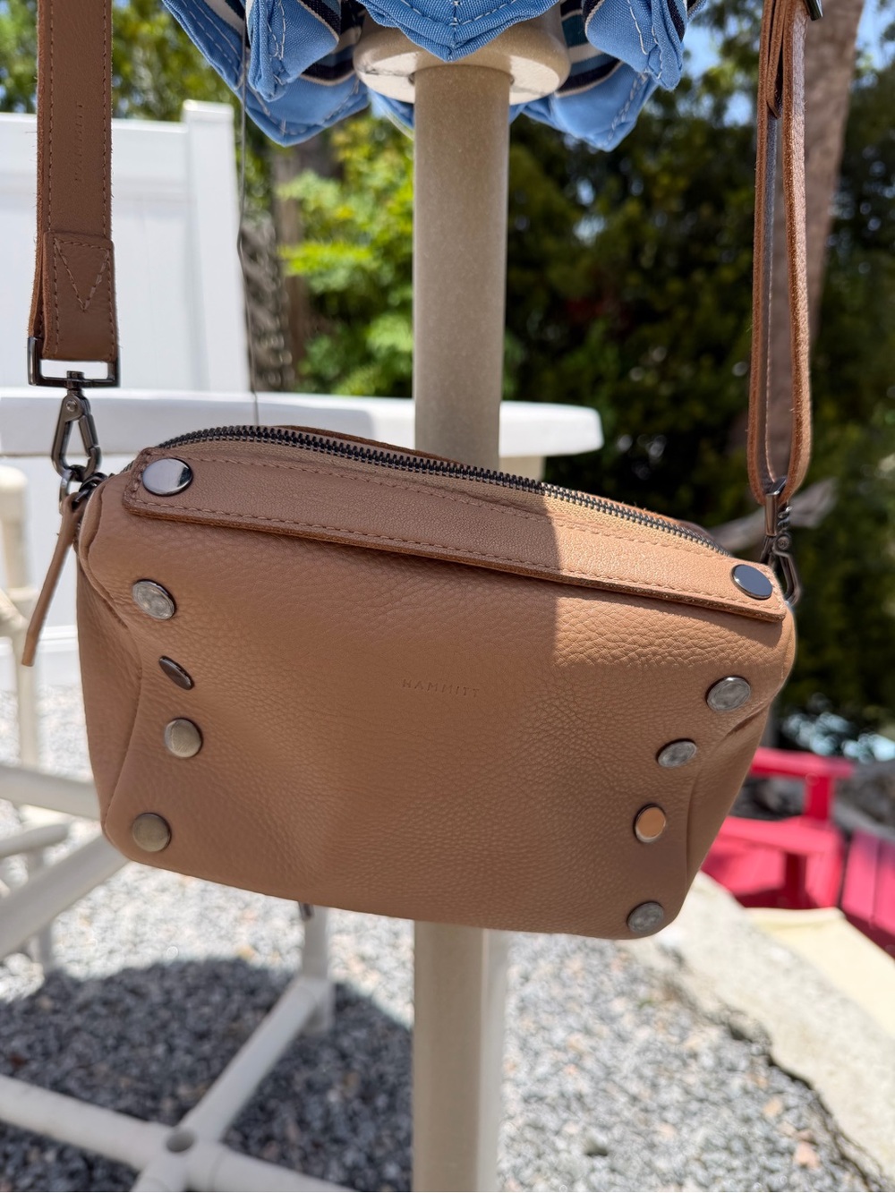 Hammitt Evan Top Handle Crossbody – Biscotti – Like New - Picture 3 of 10